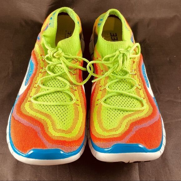 Nike Flyknit Free 5.0 🌈 rainbow men’s 8 US 41 EUR multicolor 7 UK rare tiem - Picture 11 of 13